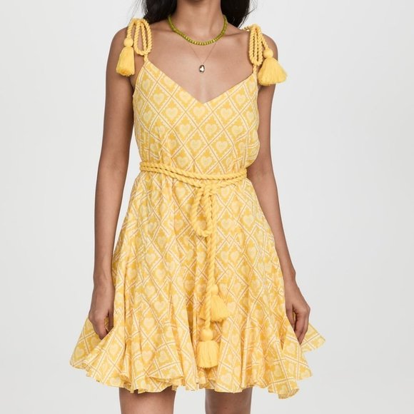 $435 NWT Rhode Casey Dress Lockdown Yellow Size Small - Picture 1 of 7